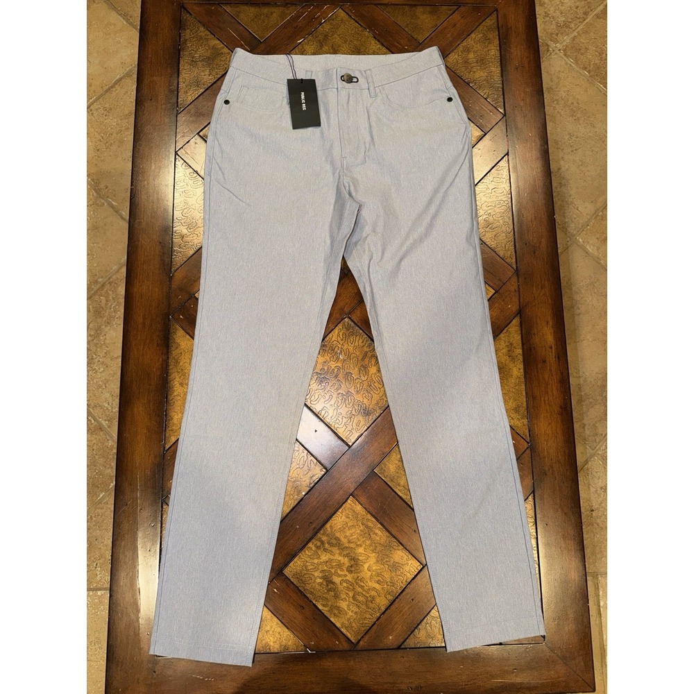 Public Rec Heather Chambray Dealmaker Performance Pants - 28x30 NWT